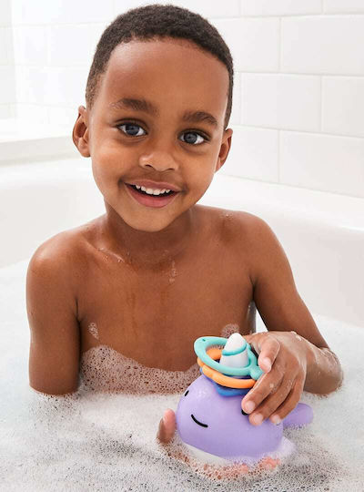 Skip Hop Zoo Narwhal Ring Toss Bath Toy for 18++ Months
