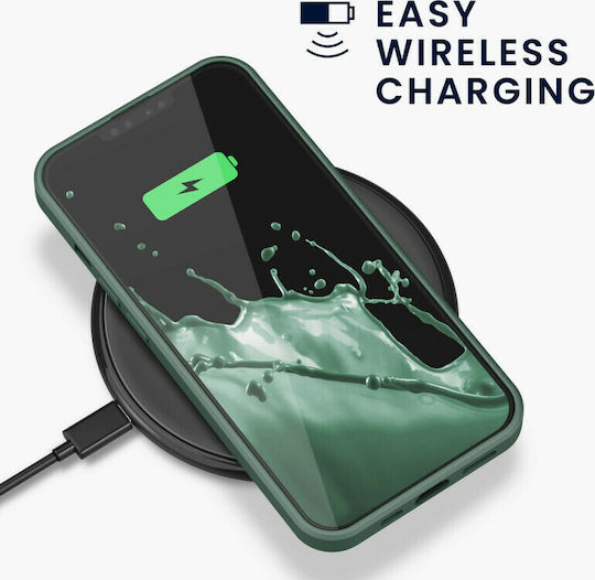 KWmobile Rubberized Back Cover Silicone Forest Green (iPhone 13)