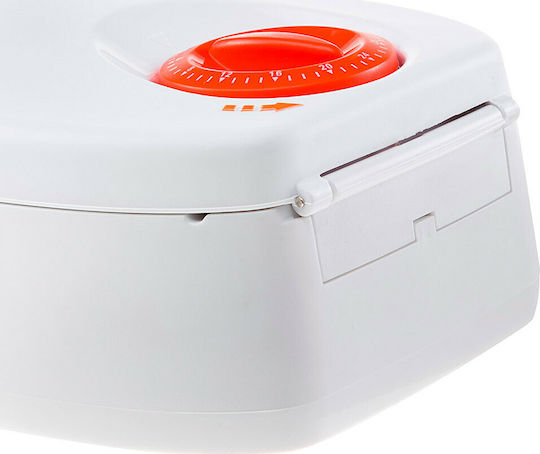 Ferplast Automatic Plastic Bowl Food for Dog & Cat 2x 400ml in White Color