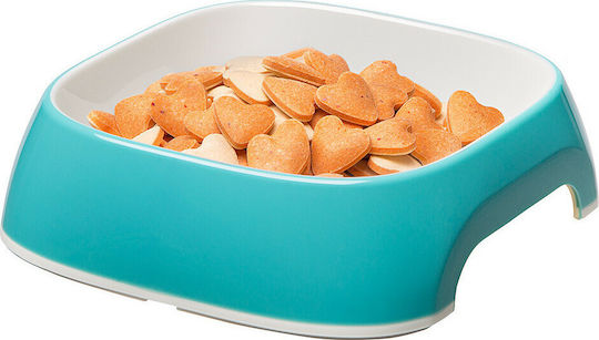 Ferplast Glam Kunststoff Schalen Futter & Wasser für Hund & Katze auf Basis von 750ml in Blau Farbe