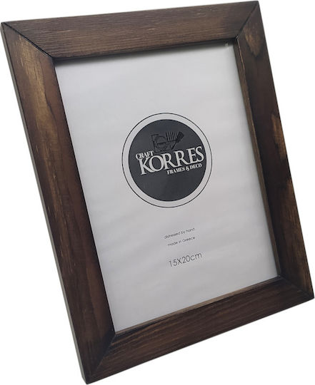 Korres Craft Wooden Walnut Brown Picture Frame