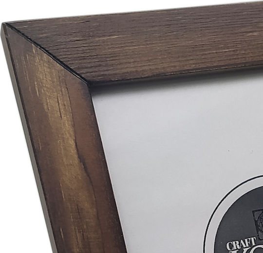 Korres Craft Wooden Walnut Brown Picture Frame