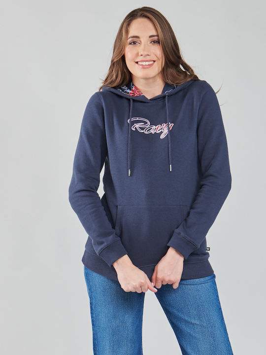 Right On Time Women's Sweatshirt Hooded Navy Blue