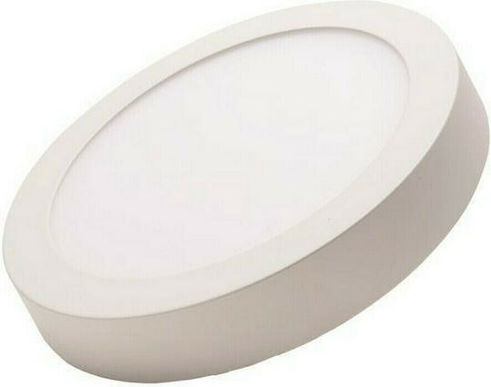 Eurolamp Rund Draußen LED Panel 24W mit Warmes Weiß Licht 3000K