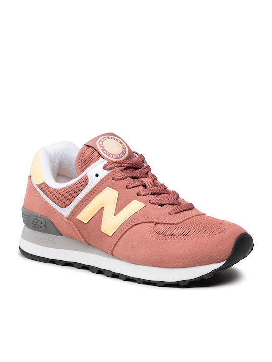 New Balance 574 Γυναικεία Sneakers Ροζ