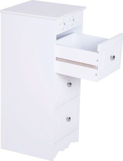 HomCom Ντουλάπι Μπάνιου 30x30x68.5cm Λευκό