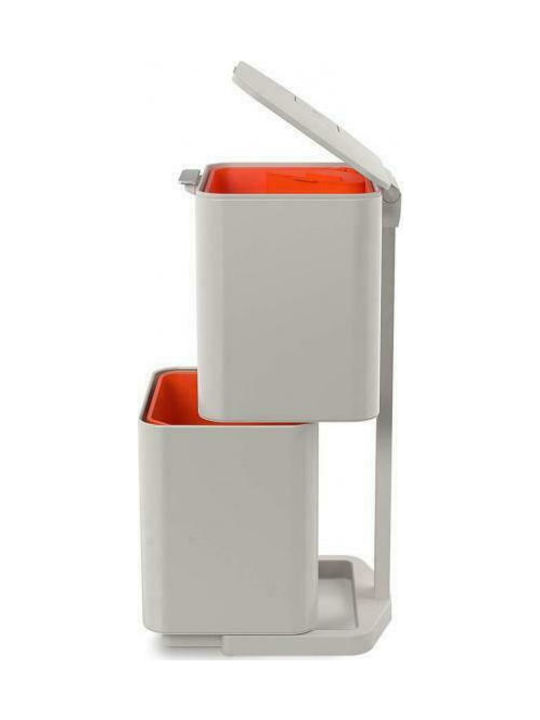 Joseph Joseph Totem Recycling Mülleimer Kunststoff Weiß 60lt