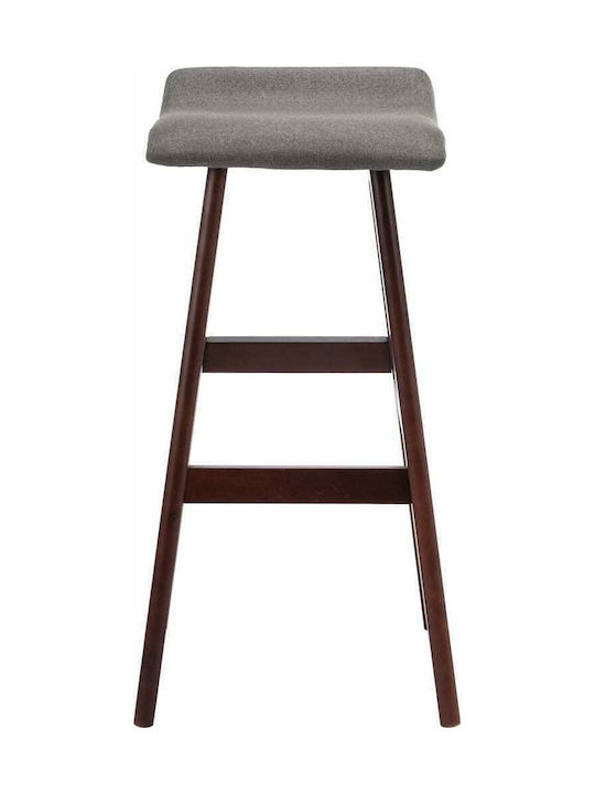 Stool Bar Upholstered with Fabric Gray 2pcs 41x42x79cm