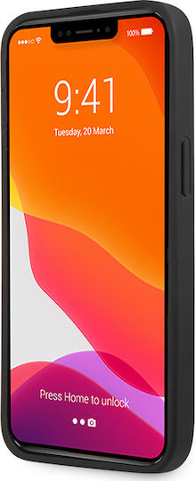 Karl Lagerfeld Patch Saffiano Back Cover Synthetic Leather Black (iPhone 13 Pro)
