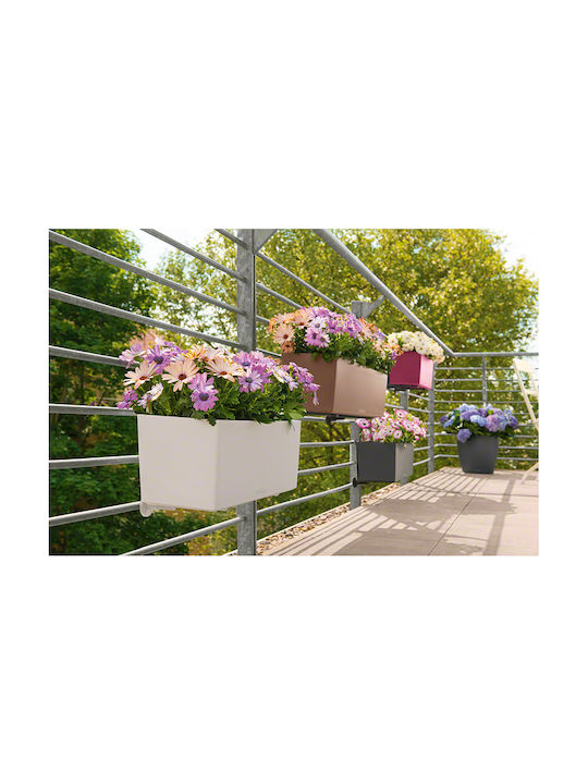 Lechuza Balconera Self-watering Planter Box Plastic White 50x19x19cm.