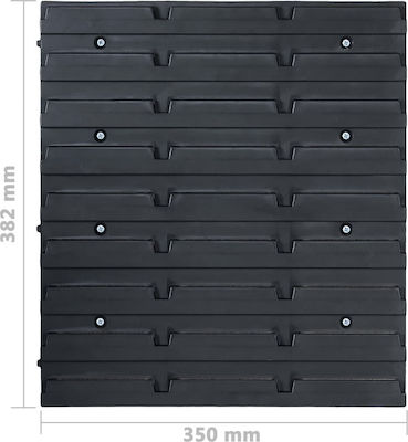 vidaXL Set 96 Plastic Organizatoare pentru Bin-uri de Unelte