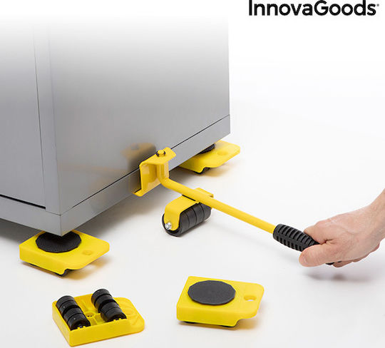 InnovaGoods Sistem de Transport pentru Mobilă pentru o Încărcătură cu Greutate de până la 150kg în Culorea Galben