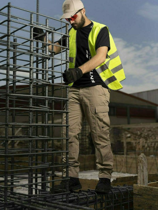 Pentagon Waterproof Men's Safety Vest with Reflective Film Yellow