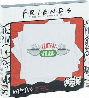 Party Napkins Central Perk Party Napkins 14 Pieces. White 14pcs