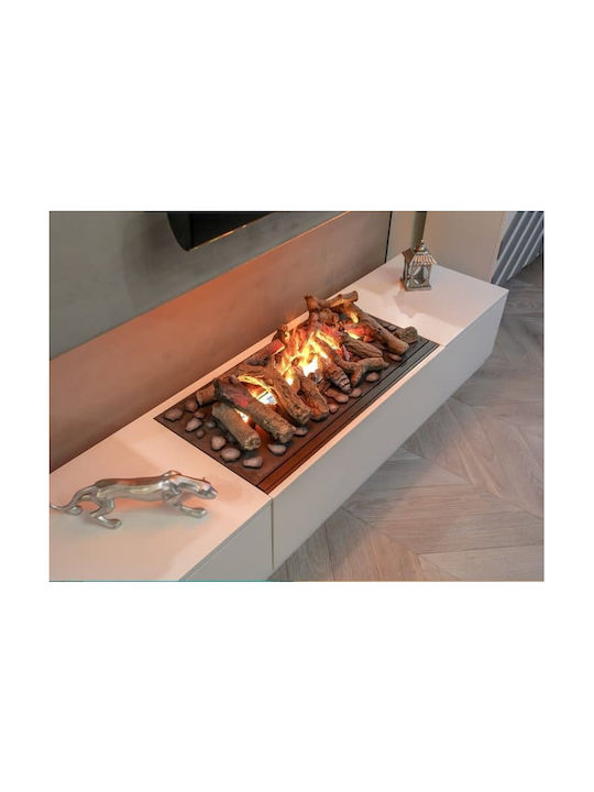 Dimplex Juneau XL Floor Electric Fireplace 400W 72x35cm Black