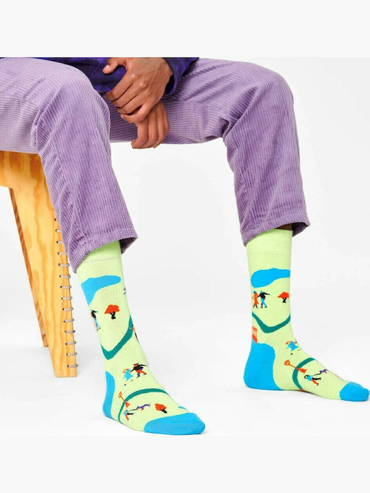 Happy Socks Walk In The Park Patterned Socks Green