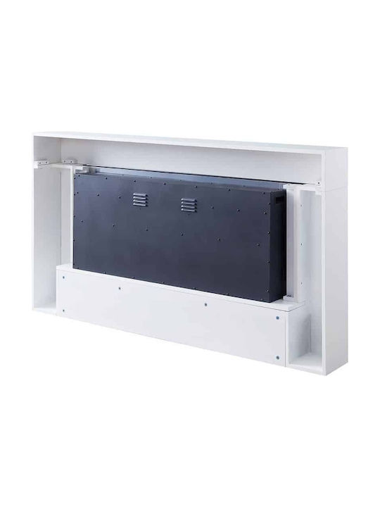 Richen Iraklis Boden Elektrischer Kamin 2000W 141x88cm Weiß