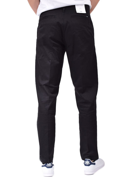 Obey Straggler Men's Trousers Chino in Straight Line Black