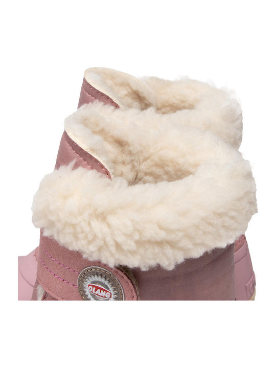 Elfo Kids Snow Boots with Velcro Pink