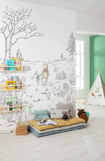 Komar Детски тапет Winnie the Pooh Walk 45337 Ш200xВ280cm