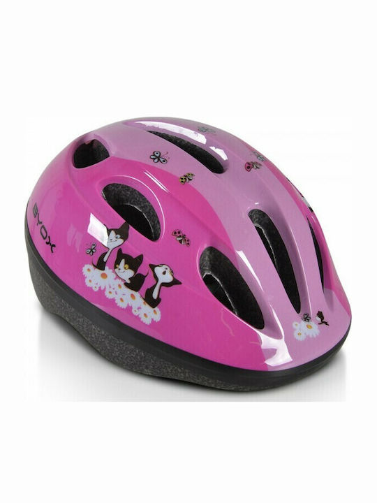 Byox Y03 Kids' Helmet for City Bike Pink with LED Light