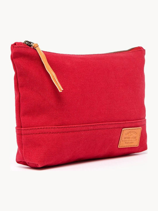 Superdry Women's Toiletry Bag Source Printer Washbag Red