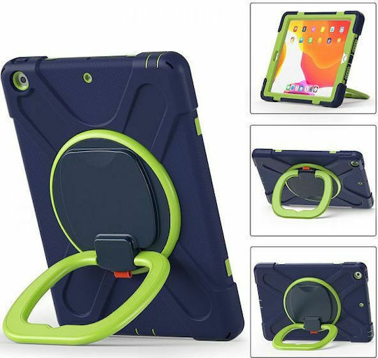 Tech-Protect X-Armor Silicone Back Cover Navy/Lime (iPad 2019/2020/2021 10.2'')