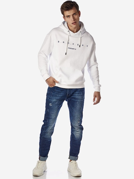 Herren Jeanshose Elastisch mit Slim Passform Blau