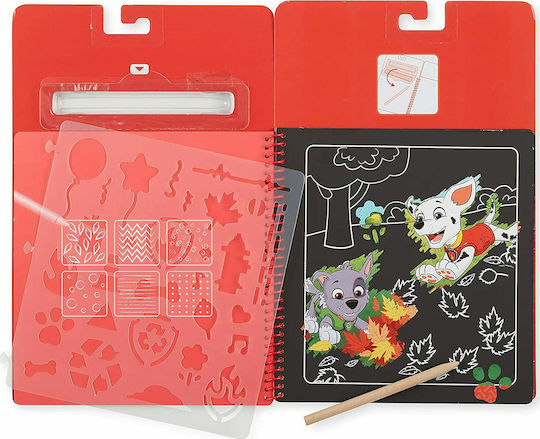 Melissa & Doug Албум със стикери Scratch Art Paw Patrol Marshall за Деца 5+ години+ Години