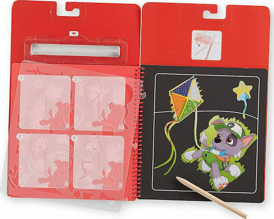 Melissa & Doug Албум със стикери Scratch Art Paw Patrol Marshall за Деца 5+ години+ Години