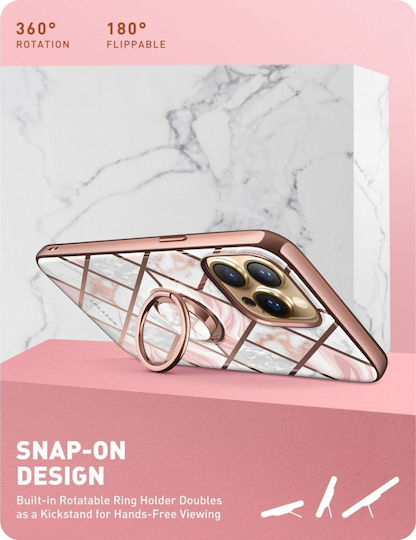 Supcase I-Blason Cosmo Snap Back Cover Σιλικόνης Marble Pink (iPhone 13 Pro Max)