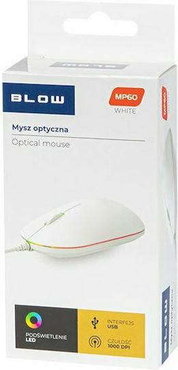 Blow MP-60 Cu fir Mouse Alb