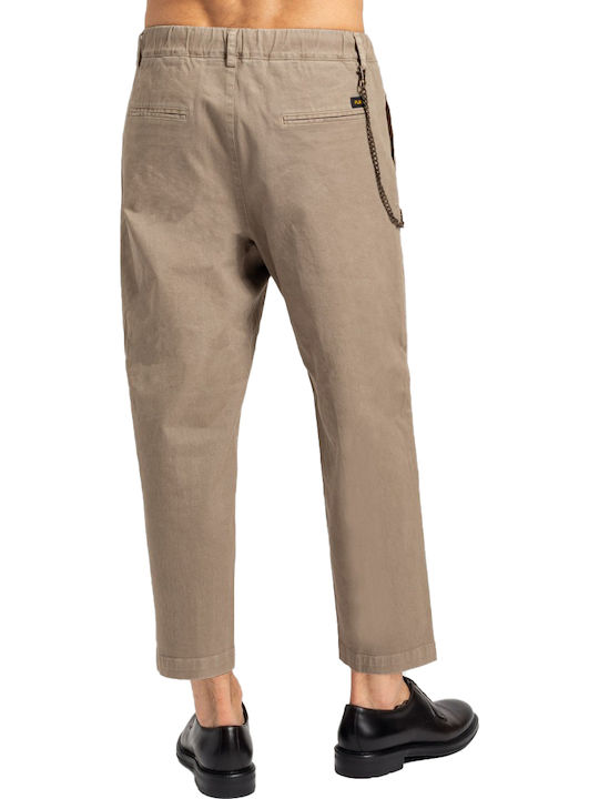 Staff Carlos Men's Trousers in Tapered Line Beige