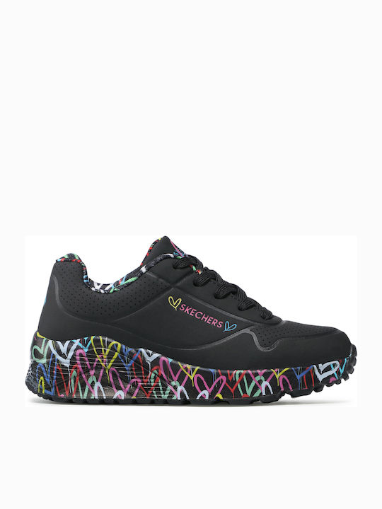 Skechers Παιδικό Sneaker Lovely Luv για Κορίτσι Μαύρο