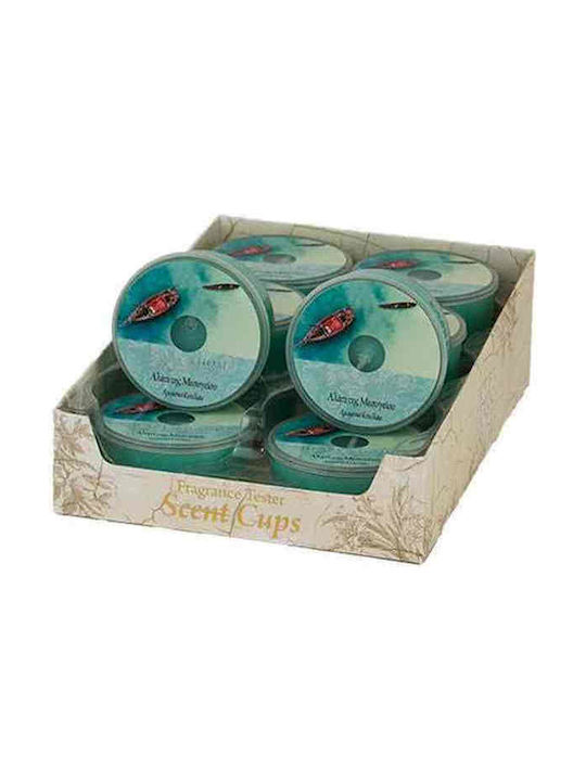 Heart & Home Scented Soy Candle Jar with Scent Mediterranean salt Blue 38gr 1pcs