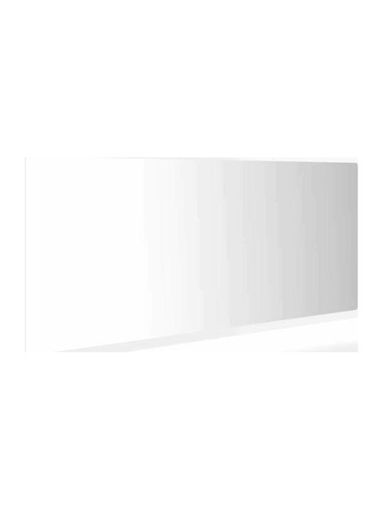 vidaXL Rectangular Bathroom Mirror Led made of Particle Board 100x37cm White