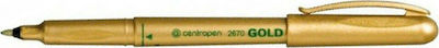 Centropen Permanent Marker 1mm Gold