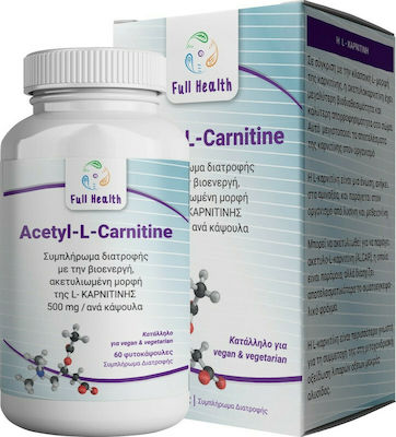 Full Health Acetyl-L-Carnitine 500mg 60 veg. Kappen