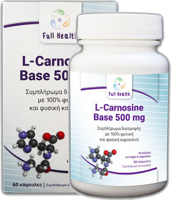 Full Health L-Carnosine Base 500mg 60 κάψουλες