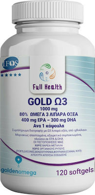 Full Health Gold Ω3 Fischöl 1000mg 120 Mützen