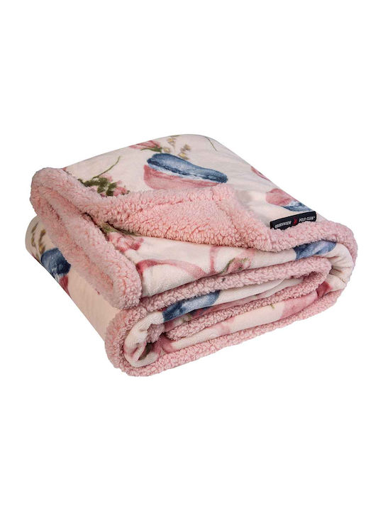 Greenwich Polo Club Blanket Nursery Swaddling Blankets 8814 Fleece Pink 80x110cm