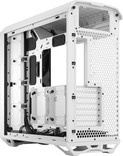 Fractal Design Torrent Gaming Midi Tower Computer Case with Side Window White TG Clear