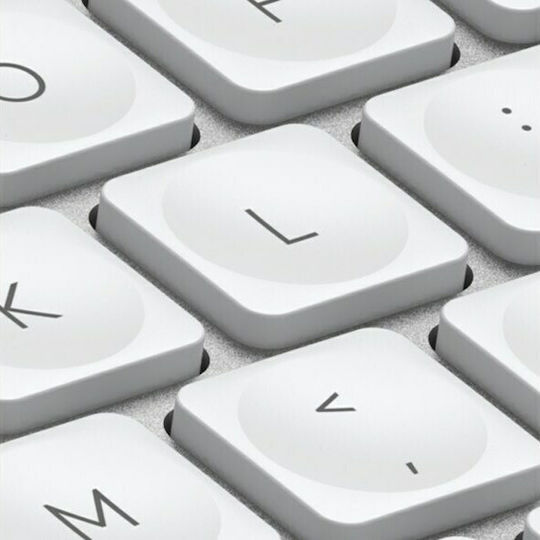 Logitech MX Keys Mini Ασύρματο Bluetooth Πληκτρολόγιο International English Ασημί