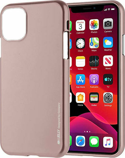 Mercury i-Jelly Back Cover Silicon Rose Gold (iPhone 13 mini)