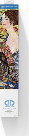 Diamond Dotz Lady with Fan (Klimt) Segeltuch Diamond Painting Kit DD13.028