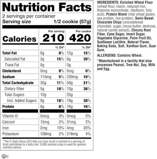 Lenny & Larry's Biscuits Protein The Complete Cookie With Chips Chocolate 1pcs 113gr