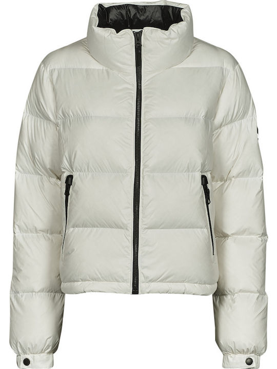 Alpine Luxe Down Kurz Damen Puffer Jacke für Winter Weiß