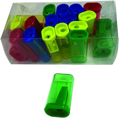 Justnote Plastic Pencil Sharpener Barrel (Μiscellaneous Colours)