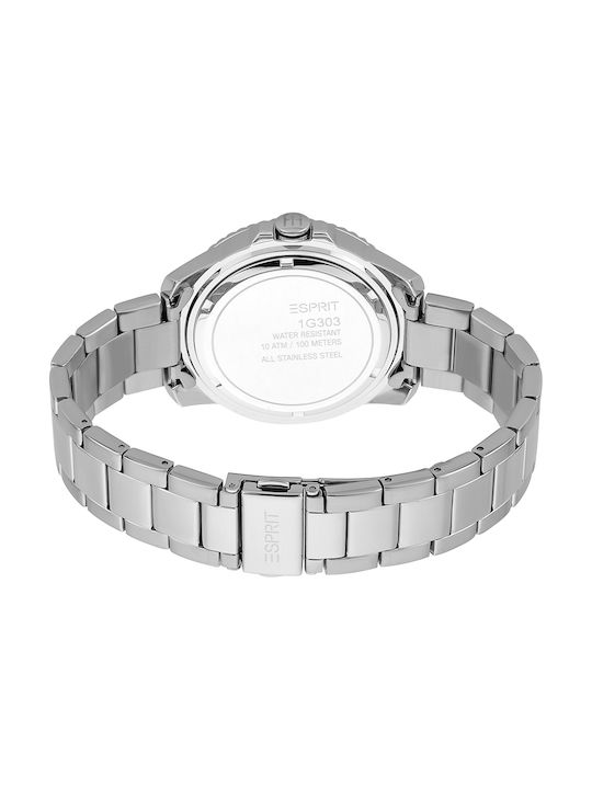 Esprit Watch Battery with Silver Metal Bracelet