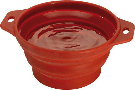 Ferplast Bowl Silicone Food & Water for Dog & Cat 500ml 14cm in Red Color